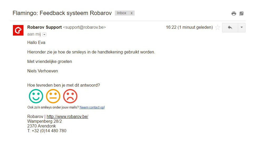 Voorbeeld mail